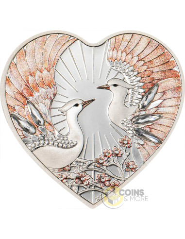 BRILLANT LOVE LOVEBIRDS Silver Coin 5$ Cook Islands 2027 - Coins & More - Coming Soon