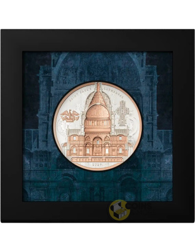SAINT PAUL'S CATHEDRAL Arqline 3 Oz Silver Coin 20$ Cook Islands 2027 - Coins & More - À Venir