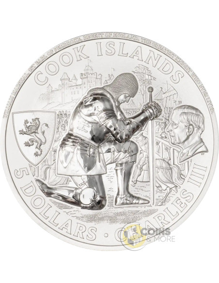 SWORD FIGHTING Knight Games 1 Oz Silver Coin 5$ Cook Islands 2027 - Coins & More - Coming Soon