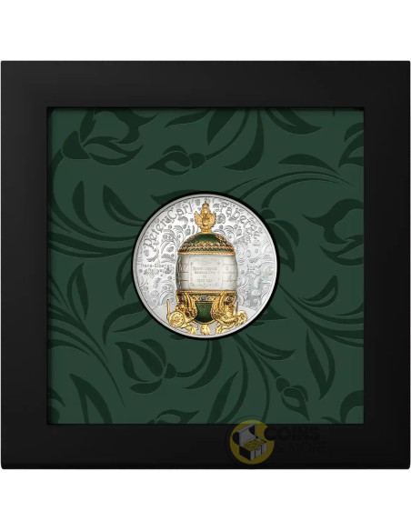 TRANS-SIBERIAN RAILWAY Fabergé 2 Oz Silver Coin 1000 Togrog Mongolia 2027 - Coins & More - Coming Soon