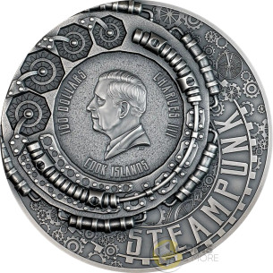 AVIATION Steampunk 1Kg Silver Coin 100$ Cook Islands 2027 - Coins & More - Coming Soon 2