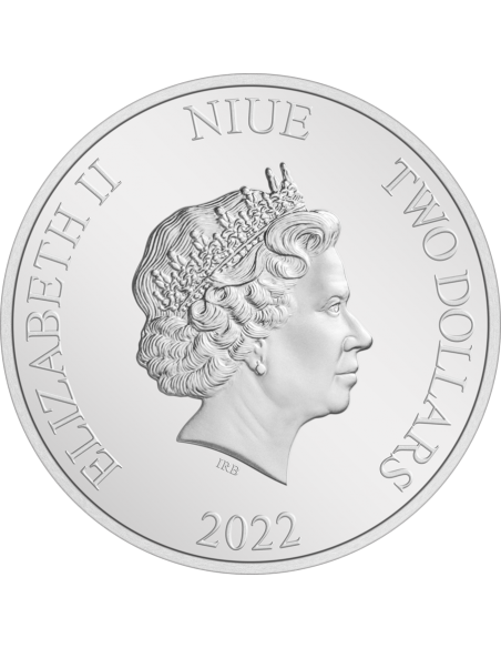 GROGU THE MANDALORIAN Classic 1 Oz Silver Coin 2$ Niue 2022 - Coins & More - Film e Series
