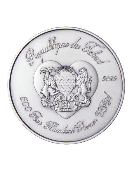 ROSE BOUQUET Copper Coin 500 Francs Chad 2022 - Coins & More - Chad