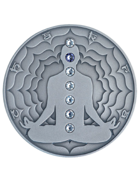 AJNA Chakra 2 Oz Silver Coin 2000 Francs Cameroon 2021 - Coins & More - Wissenschaft und Astronomie