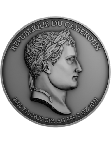 NAPOLEON BONAPARTE DEATH ANNIVERSARY 2 Oz Silver Coin 2000 Francs Cameroon 2021 - Coins & More - Personalità