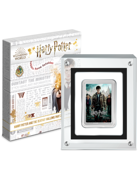 HARRY POTTER AND THE DEATHLY HOLLOWS PART 2 1 Oz Silver Coin 2$ Niue 2021 - Coins & More - Niue