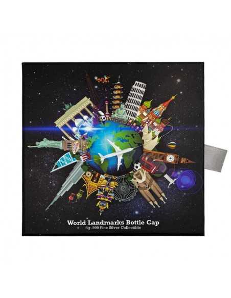 CANADA World Landmarks Bottle Cap Silver Proof Coin 500 Francs Chad 2021 - Coins & More - Tchad