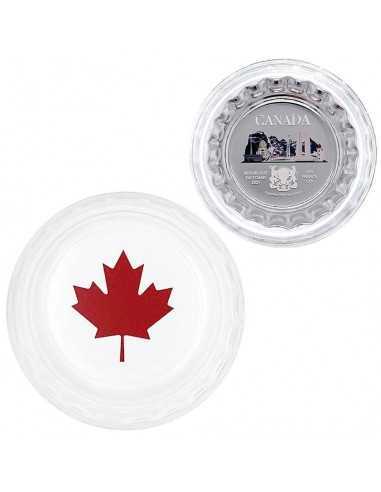 CANADA World Landmarks Bottle Cap Silver Proof Coin 500 Francs Chad 2021 - Coins & More - Tchad