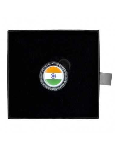 INDIA World Landmarks Bottle Cap Silver Proof Coin 500 Francs Chad 2021 - Coins & More - Tchad