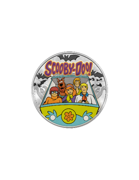 SCOOBY DOO Colored Silver Coin 1$ Barbados 2021 - Coins & More - Barbade