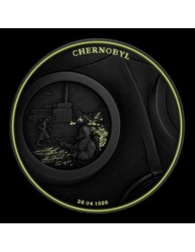 CHERNOBYL Human Tragedies 2 Oz Silver Coin 5$ Niue 2021