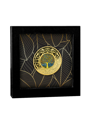 TREE OF HAPINESS (Blue) Silver Coin 500 Francs Cameroon 2021