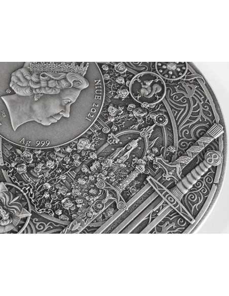 BLOOD OF ELVES The Witcher 2 Oz Silber Münze 5$ Niue 2021
