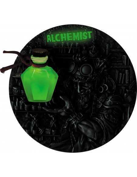 THE ALCHEMIST 2 Oz Silver Fluorescent 3D Coin 5$ Niue 2022 - Coins & More - Science and Astronomy