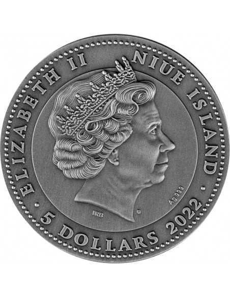 THE ALCHEMIST 2 Oz Silver Fluorescent 3D Coin 5$ Niue 2022 - Coins & More - Science and Astronomy