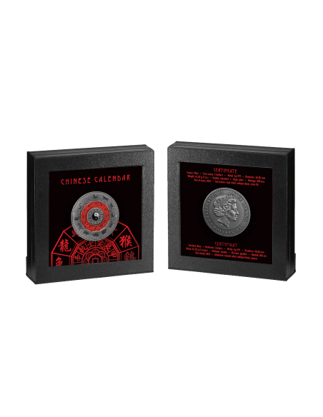 CHINESE CALENDAR 2 Oz Silver Coin 2$ Niue 2022 - Coins & More - Cienca y Astronomia