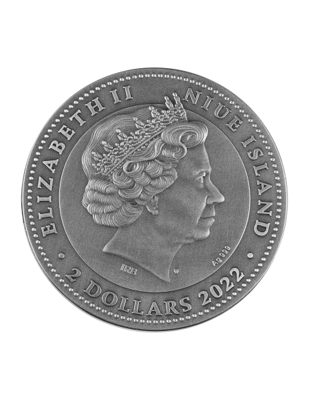 CHINESE CALENDAR 2 Oz Silver Coin 2$ Niue 2022 - Coins & More - Cienca y Astronomia