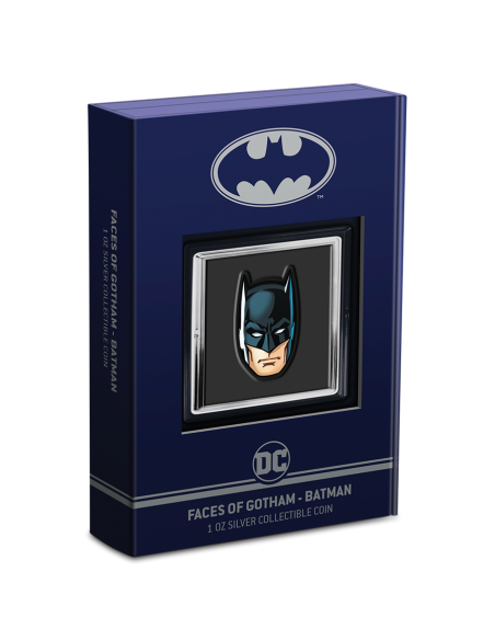 BATMAN - Faces of Gotham 1 Oz Silver Proof Coin 2$ Niue 2022 - Coins & More - Superhéroes