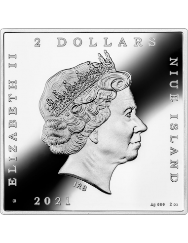 SALVATOR MUNDI Most Expensive Paintings of All Time 2 Oz Silver Coin 2$ Niue 2021 - Coins & More - Monedas en forma de Tablas