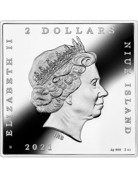 SALVATOR MUNDI Most Expensive Paintings of All Time 2 Oz Silver Coin 2$ Niue 2021 - Coins & More - Monedas en forma de Tablas