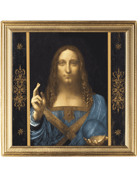 SALVATOR MUNDI Most Expensive Paintings of All Time 2 Oz Silver Coin 2$ Niue 2021 - Coins & More - Monedas en forma de Tablas
