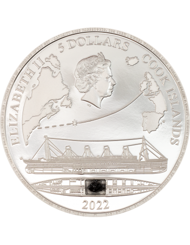 TITANIC 1 Oz Silver Coin 5$ Cook Islands 2022 - Coins & More - Isole Cook