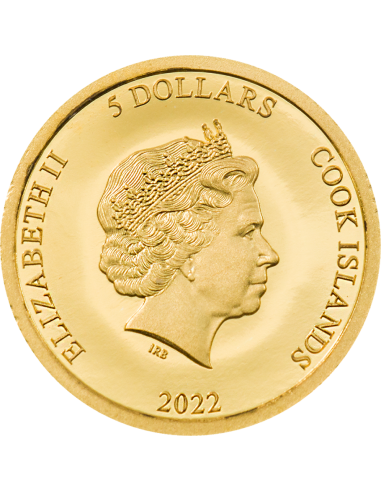 TITANIC Gold Coin 5$ Cook Islands 2022