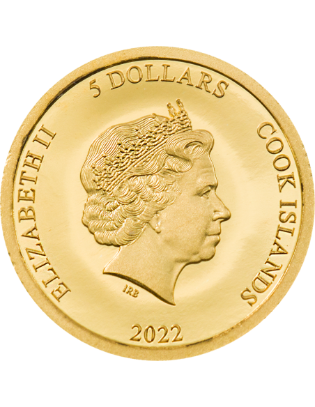 TITANIC Gold Coin 5$ Cook Islands 2022