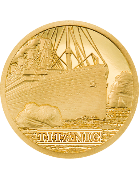 TITANIC Gold Coin 5$ Cook Islands 2022