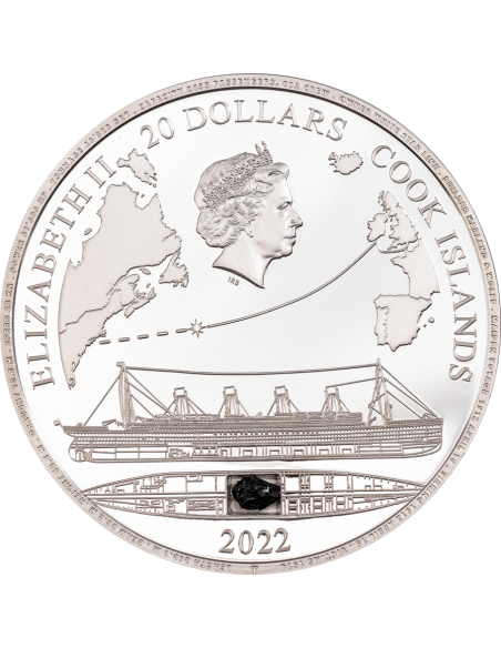 TITANIC 3 Oz Silver Coin 20$ Cook Islands 2022