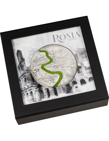 ROMA Tiffany Art Metropolis Rome 3 Oz Silver Coin 20$ Palau 2022 - Coins & More - Palau
