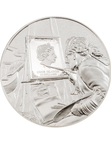 VINCENT VAN GOGH Masters of Art 2 Oz Silver Coin 10$ Cook Islands 2022