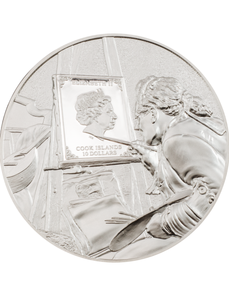 VINCENT VAN GOGH Masters of Art 2 Oz Silver Coin 10$ Cook Islands 2022