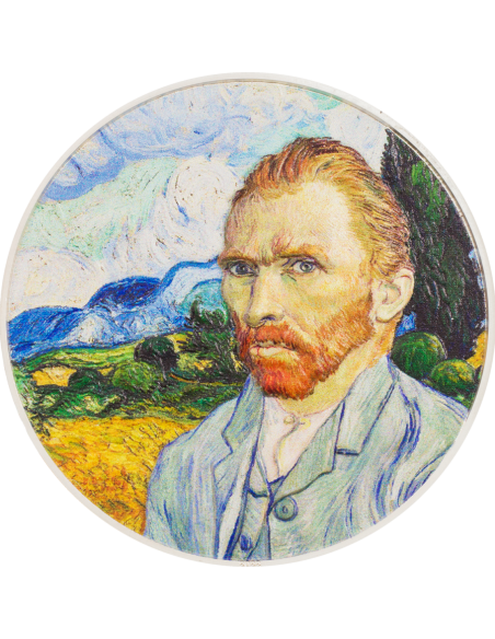 VINCENT VAN GOGH Masters of Art 2 Oz Silver Coin 10$ Cook Islands 2022