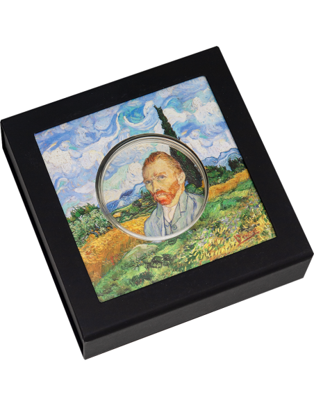 VINCENT VAN GOGH Masters of Art 2 Oz Silver Coin 10$ Cook Islands 2022