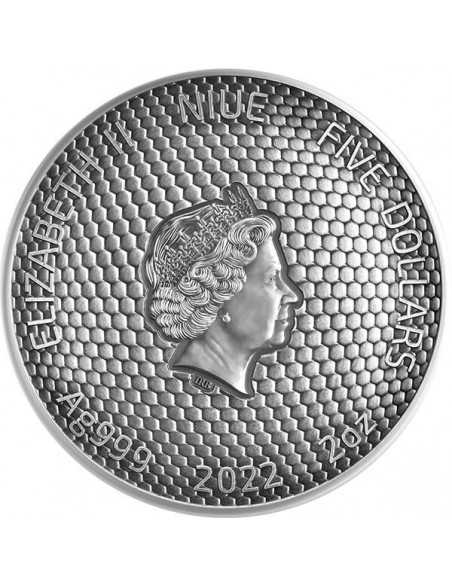MACRO MANTIS Insects 2 Oz Silver Coin 5$ Niue 2022 - Coins & More - Natur und Tiere