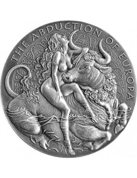 ABDUCTION OF EUROPA Celestial Beauty 2 Oz Silver Coin 2000 Francs Cameroon 2022 - Coins & More - Mitología, Leyendas y Folclore