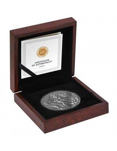 ABDUCTION OF EUROPA Celestial Beauty 2 Oz Silver Coin 2000 Francs Cameroon 2022 - Coins & More - Mitología, Leyendas y Folclore