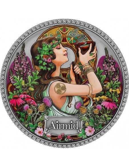 AIRMID Goddesses of Health Silver Coin 5 Cedis Republic of Ghana 2022 - Coins & More - Mitologia, Leggende e Folclore