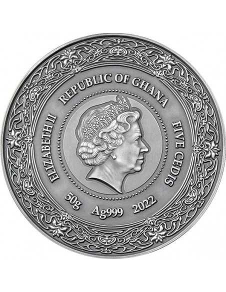 AIRMID Goddesses of Health Silver Coin 5 Cedis Republic of Ghana 2022 - Coins & More - Mitologia, Leggende e Folclore