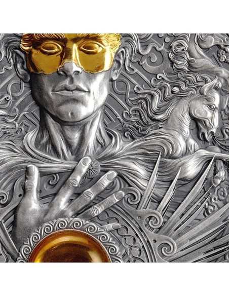 HELIOS Divine Faces Of The Sun 3 Oz Silver Coin 5$ Niue 2022 - Coins & More - Niue