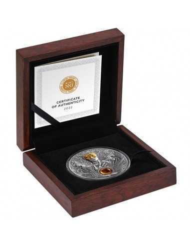 HELIOS Divine Faces Of The Sun 3 Oz Silver Coin 5$ Niue 2022 - Coins & More - Niue