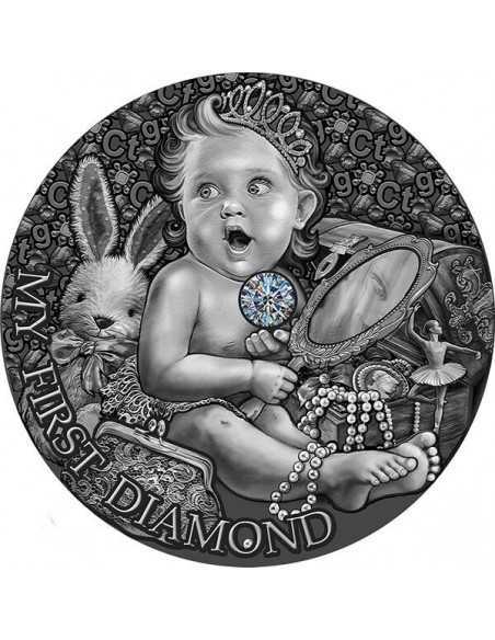 MY FIRST DIAMOND My First Treasure Silver Coin 1$ Niue 2022 - Coins & More - Niue