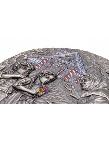 HANSEL & GRETEL Fairy Tales Fables 3 Oz Silver Coin 20$ Cook Islands 2022 - Coins & More - Isole Cook