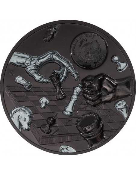 THE DARK CHECKMATE 3 Oz Silver Coin 20$ Palau 2022 - Coins & More - Palau