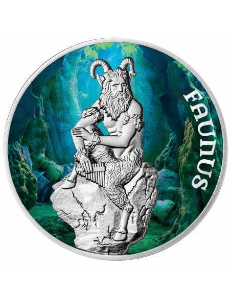 FAUNUS The God Of Fertility Silver Coin 2$ Dollars Niue 2022 - Coins & More - Mythologie, Légendes et Folklore