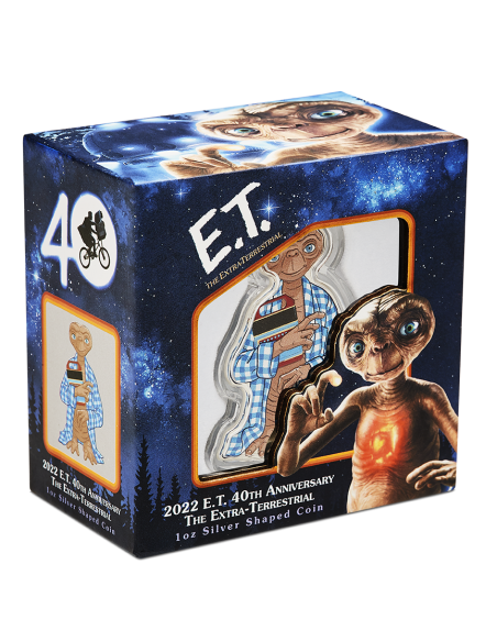 E.T. 40th Anniversary 1 Oz Silver Shaped Coin 2$ Niue 2022 - Coins & More - Niue