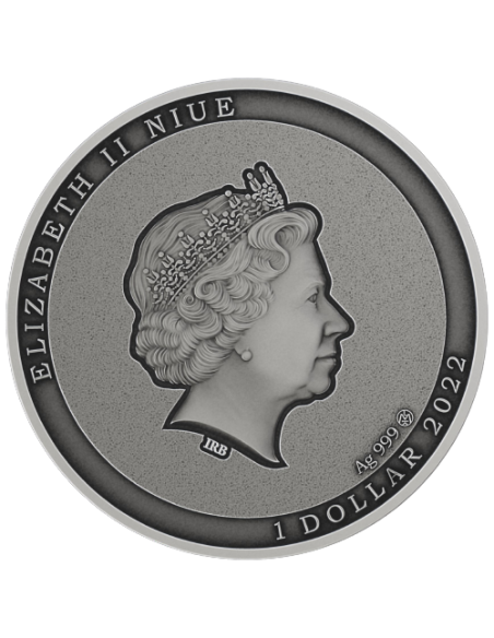 I AM THE BIGGEST Wild Afrika Silver Coin 1$ Niue 2022 - Coins & More - Nature and Animals