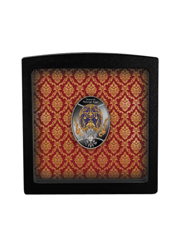 TSAREVITCH EGG Faberge Silver Coin 1$ Niue 2021 - Coins & More - Arte e Architettura