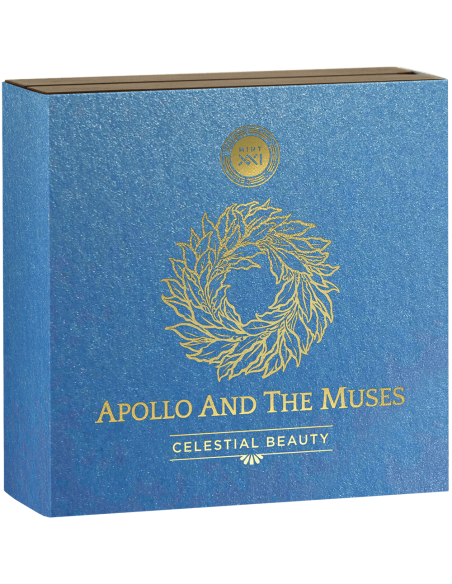APOLLO AND THE MUSES Celestial Beauty 5 Oz Silver Coin 5000 Francs Cameroon 2022 - Coins & More - Kamerun